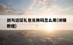 劍與遠征禮包兌換碼怎么用，詳細教程