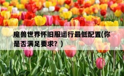 魔獸世界懷舊服運行最低配置，你是否滿足要求？