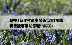 巫師3新手村必拿裝備位置，哪些裝備能夠幫助你輕松闖關