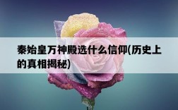 秦始皇萬神殿選什么信仰，歷史上的真相揭秘