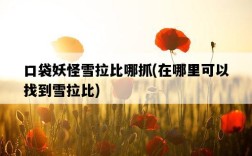 口袋妖怪雪拉比哪抓，在哪里可以找到雪拉比