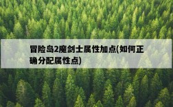 冒險島2魔劍士屬性加點，如何正確分配屬性點