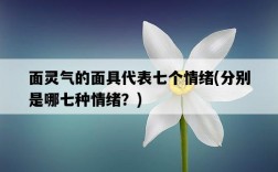 面靈氣的面具代表七個情緒，分別是哪七種情緒？