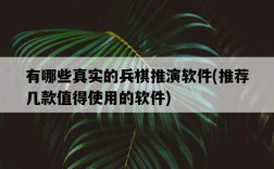 有哪些真實的兵棋推演軟件，推薦幾款值得使用的軟件