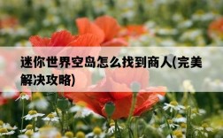 迷你世界空島怎么找到商人，完美解決攻略