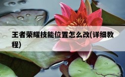 王者榮耀技能位置怎么改，詳細教程