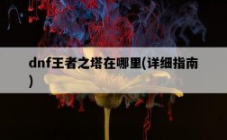dnf王者之塔在哪里，詳細指南