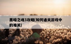 黑暗之魂3攻略，如何通關游戲中的難關