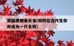 穿越唐朝秦長青，如何在古代生存并成為一代名將