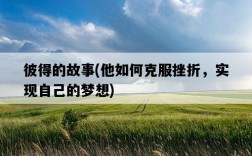 彼得的故事，他如何克服挫折，實現自己的夢想