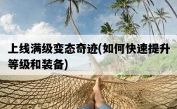 上線滿級變態奇跡，如何快速提升等級和裝備