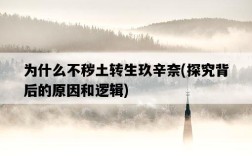 為什么不穢土轉生玖辛奈，探究背后的原因和邏輯