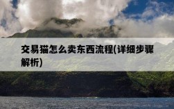 交易貓怎么賣東西流程，詳細步驟解析