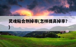 靈魂粘合劑掉率，怎樣提高掉率？