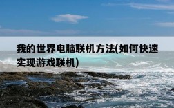 我的世界電腦聯機方法，如何快速實現游戲聯機