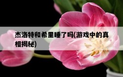 杰洛特和希里睡了嗎，游戲中的真相揭秘