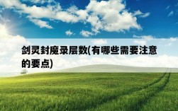 劍靈封魔錄層數，有哪些需要注意的要點