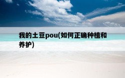 我的土豆pou，如何正確種植和養護