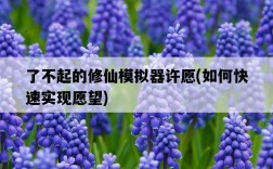 了不起的修仙模擬器許愿，如何快速實現愿望