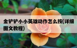 金鏟鏟小小英雄動作怎么按，詳細圖文教程