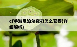 cf手游尼泊爾夜刃怎么獲得，詳細解析