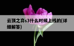 云頂之弈s3什么時候上線的，詳細解答