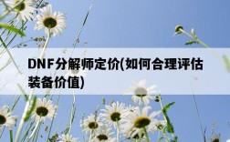 DNF分解師定價，如何合理評估裝備價值