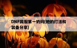 DNF國服第一奶媽，她的打法和裝備分享