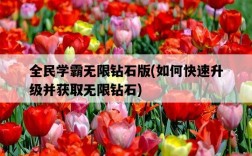 全民學霸無限鉆石版，如何快速升級并獲取無限鉆石