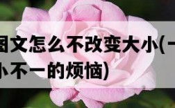 抖音圖文怎么不改變大小，一招解決大小不一的煩惱