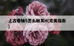 上古卷軸5怎么觸發H，完美指南