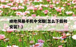 絕地風暴手機中文版,怎么下載和安裝?