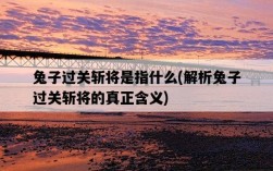 兔子過關斬將是指什么,解析兔子過關斬將的真正含義
