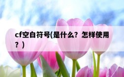 cf空白符號，是什么？怎樣使用？
