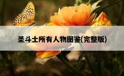 圣斗士所有人物圖鑒，完整版