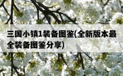 三國小鎮1裝備圖鑒，全新版本最全裝備圖鑒分享