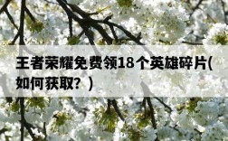 王者榮耀免費領18個英雄碎片，如何獲取？