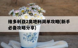 維多利亞2奧地利簡單攻略，新手必備攻略分享