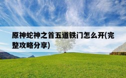原神蛇神之首五道鐵門怎么開，完整攻略分享