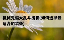 機械先驅大亂斗出裝，如何選擇最適合的裝備