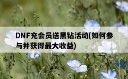 DNF充會員送黑鉆活動，如何參與并獲得最大收益