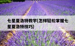 七星夏洛特教學，怎樣輕松掌握七星夏洛特技巧