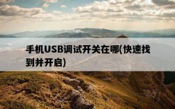 手機USB調試開關在哪，快速找到并開啟