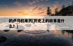 的盧馬的來歷，歷史上的故事是什么？