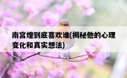 南宮煌到底喜歡誰，揭秘他的心理變化和真實想法