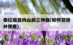 泰拉瑞亞肉山前三神器，如何獲得并使用