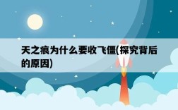 天之痕為什么要收飛僵，探究背后的原因
