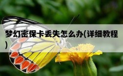 夢幻密保卡丟失怎么辦，詳細教程