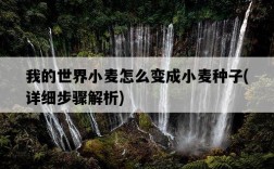 我的世界小麥怎么變成小麥種子，詳細步驟解析