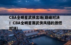 CBA全明星武俠出場，巔峰對決！CBA全明星賽武俠風格的激燃對決
